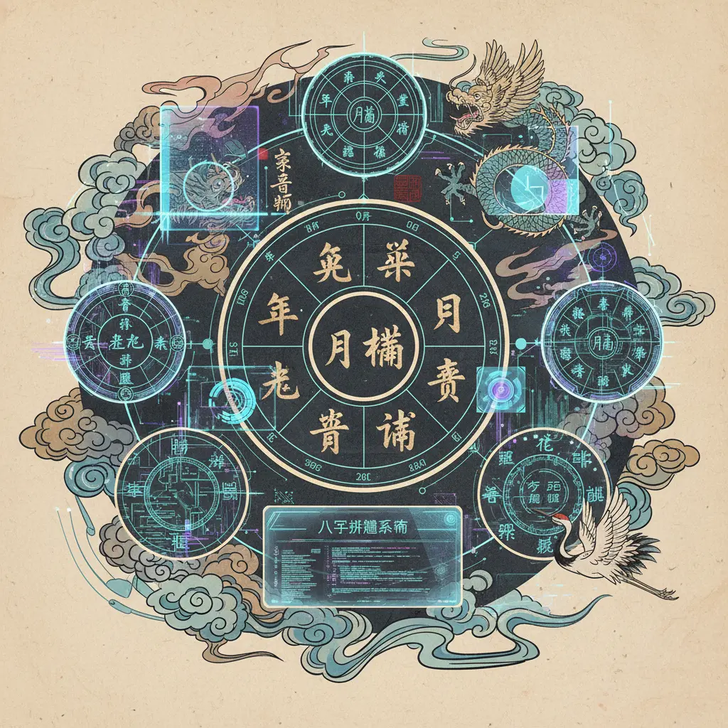 八字命盤 - 八字排盤