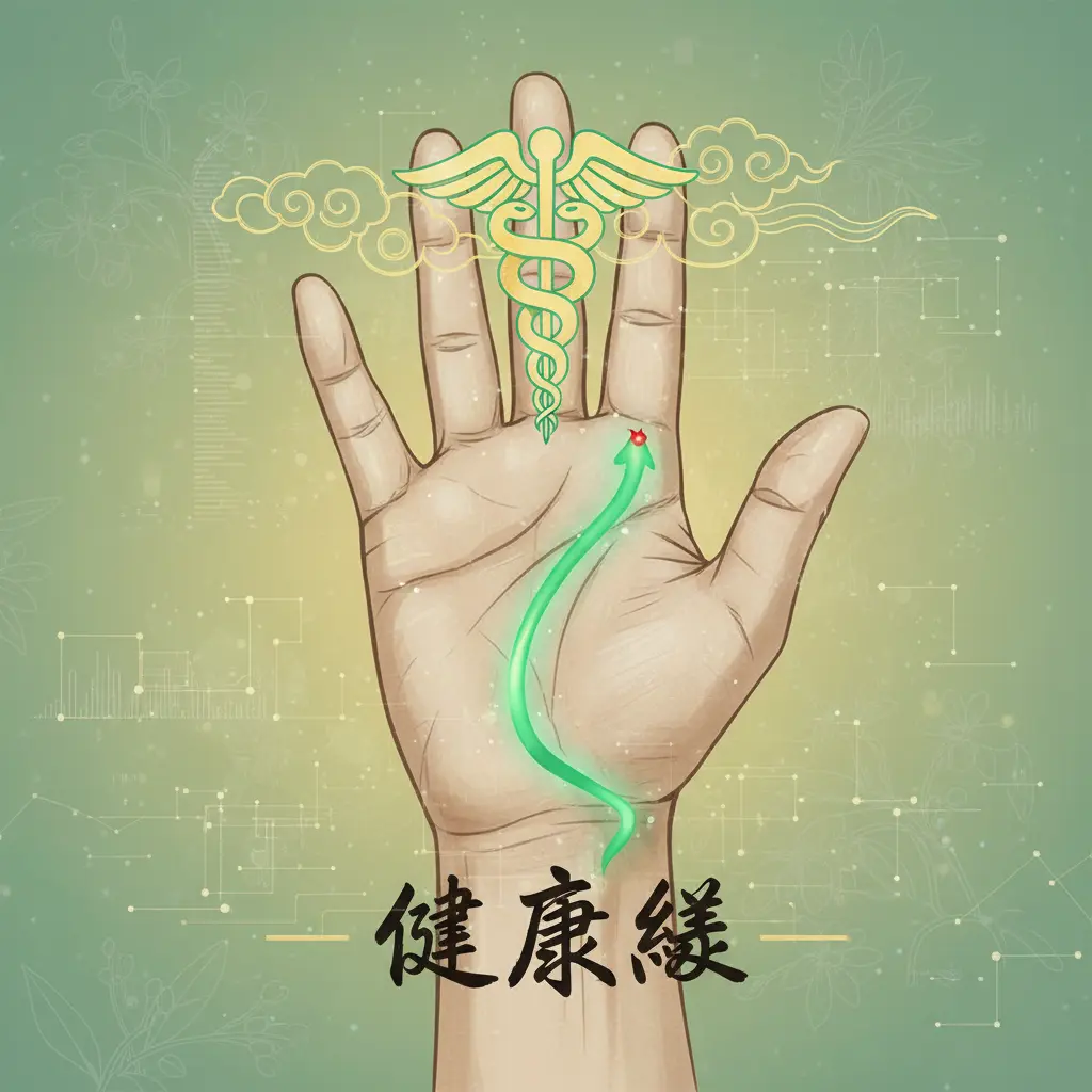 掌相 - 健康線