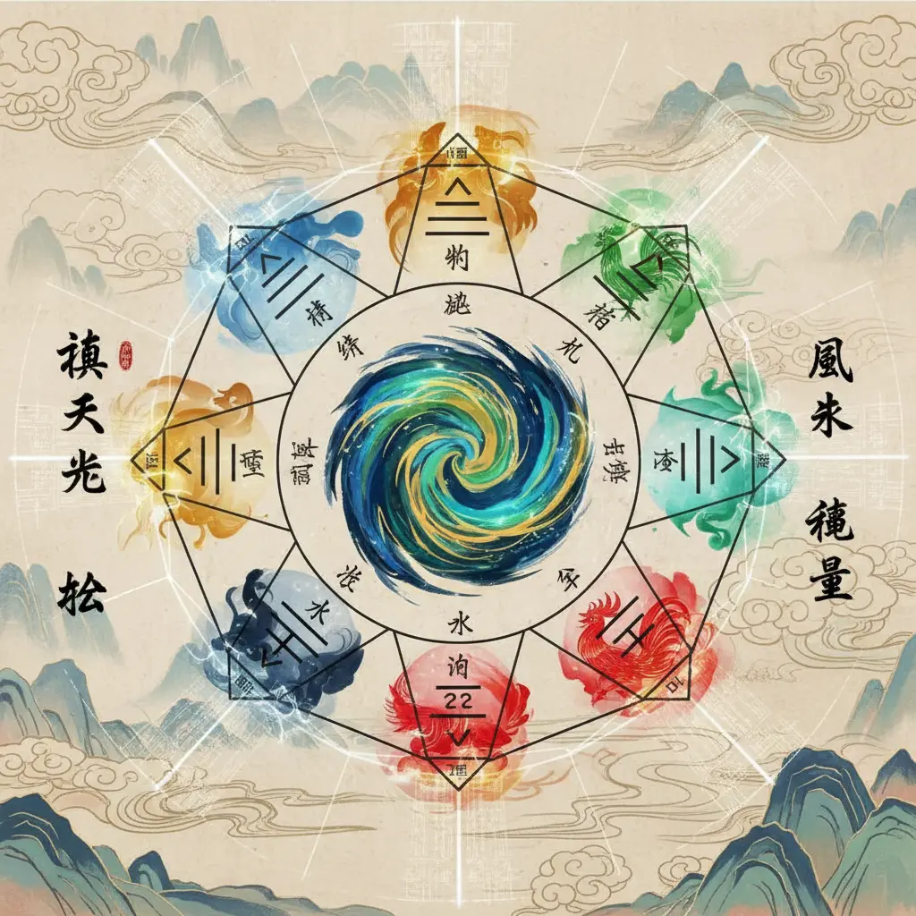 風水能量 - 後天八卦