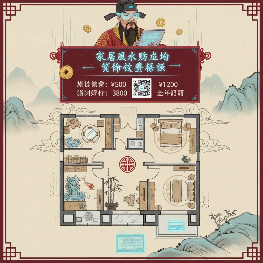 算命收費 - 家居風水佈局