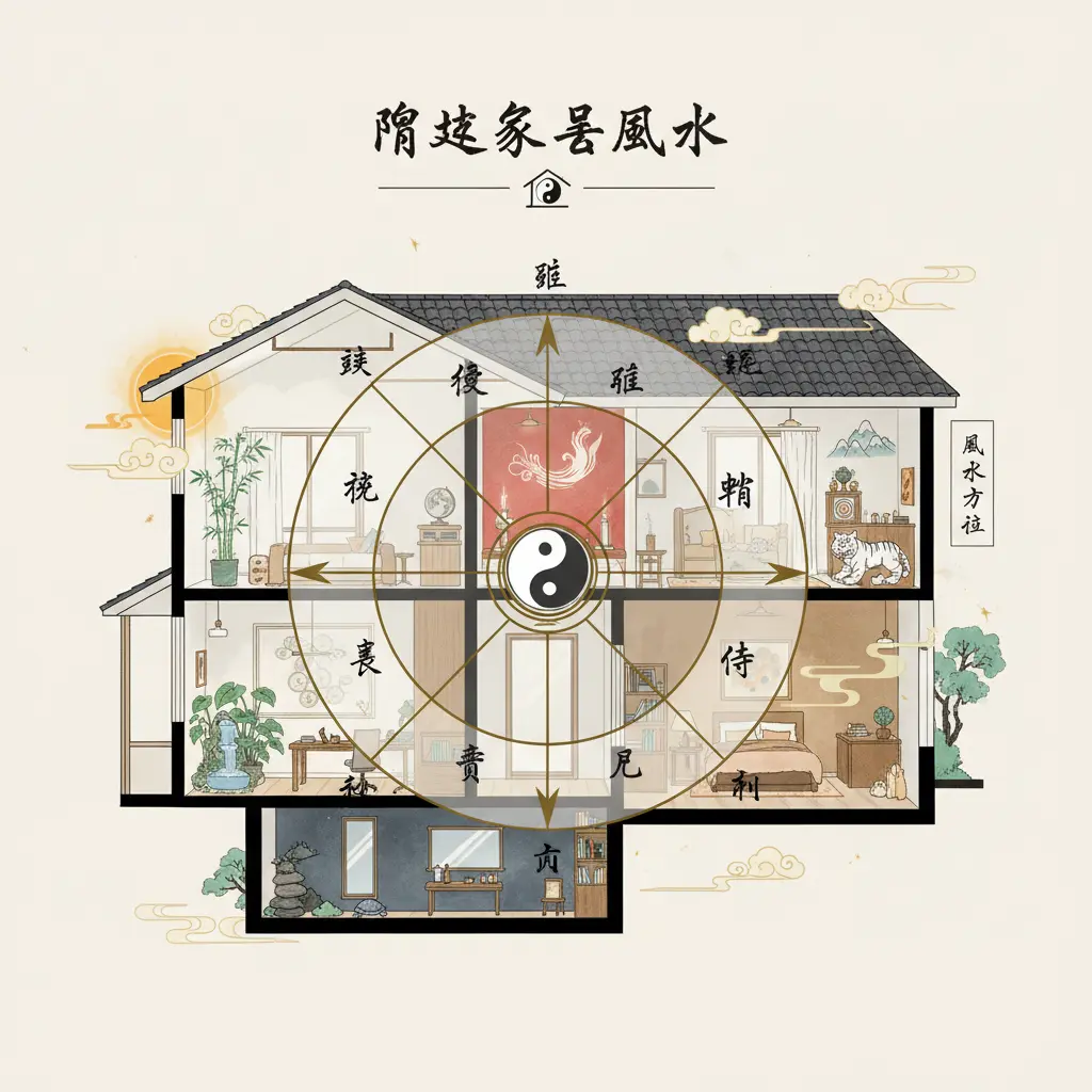 風水方位 - 陽宅家居風水