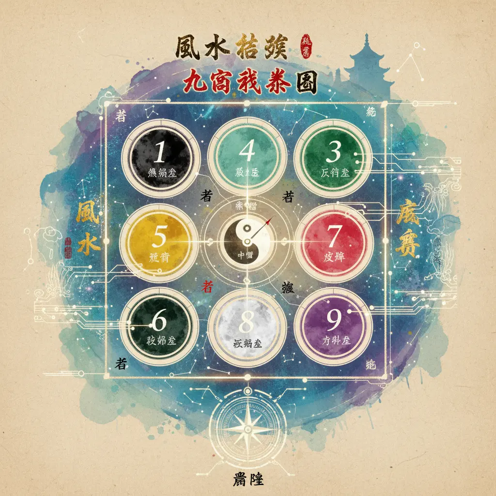 風水吉兇 - 九宮飛星圖