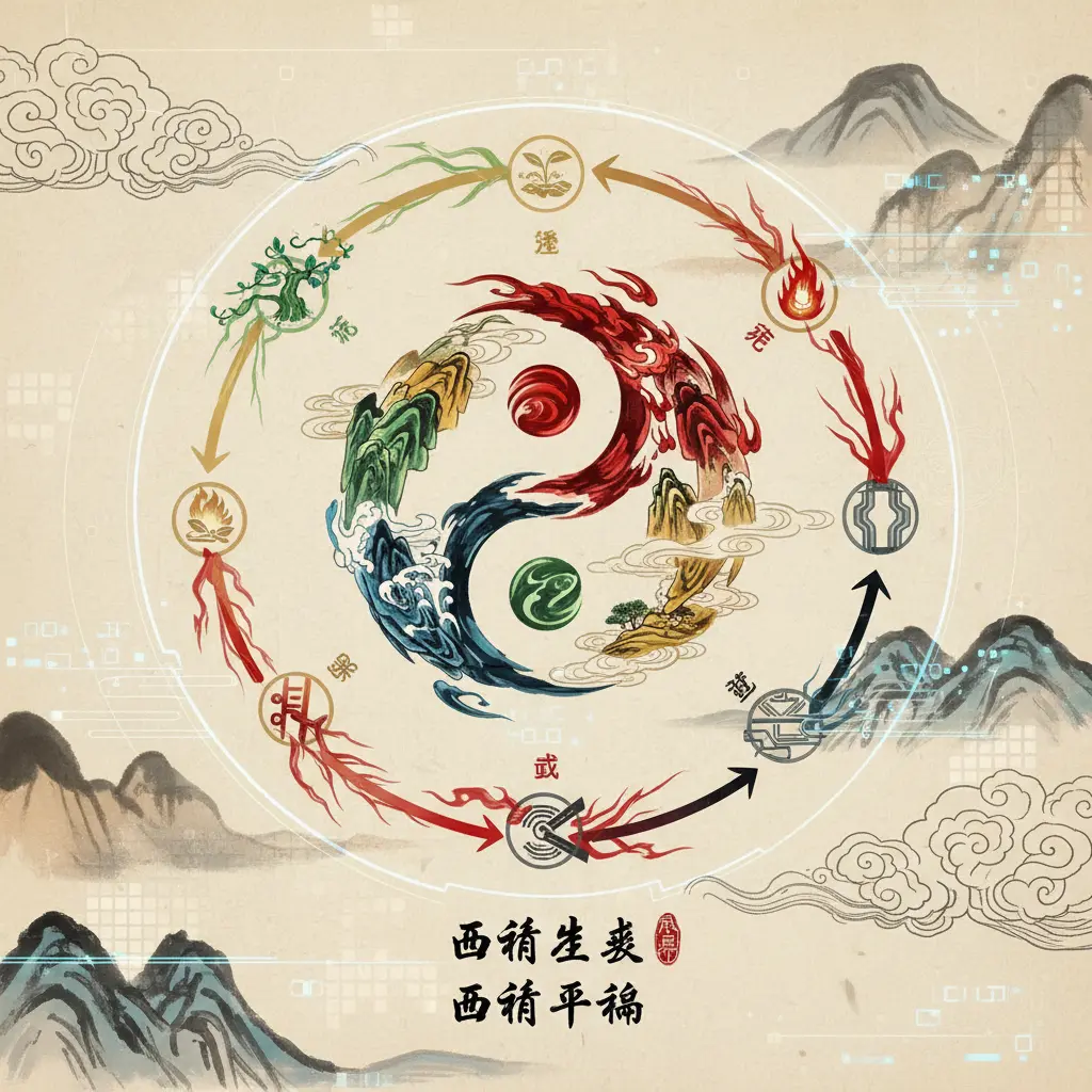 五行平衡 - 五行生剋