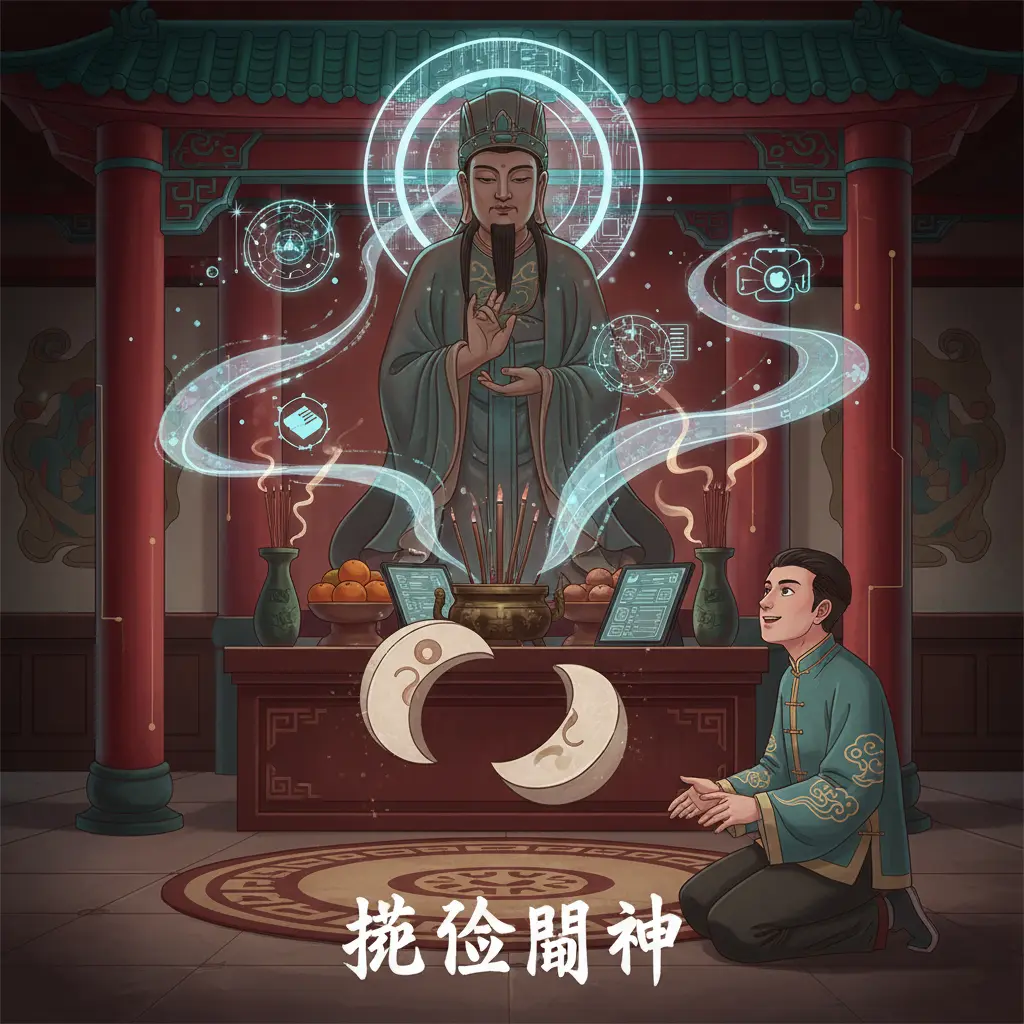 道教問神 - 擲筊