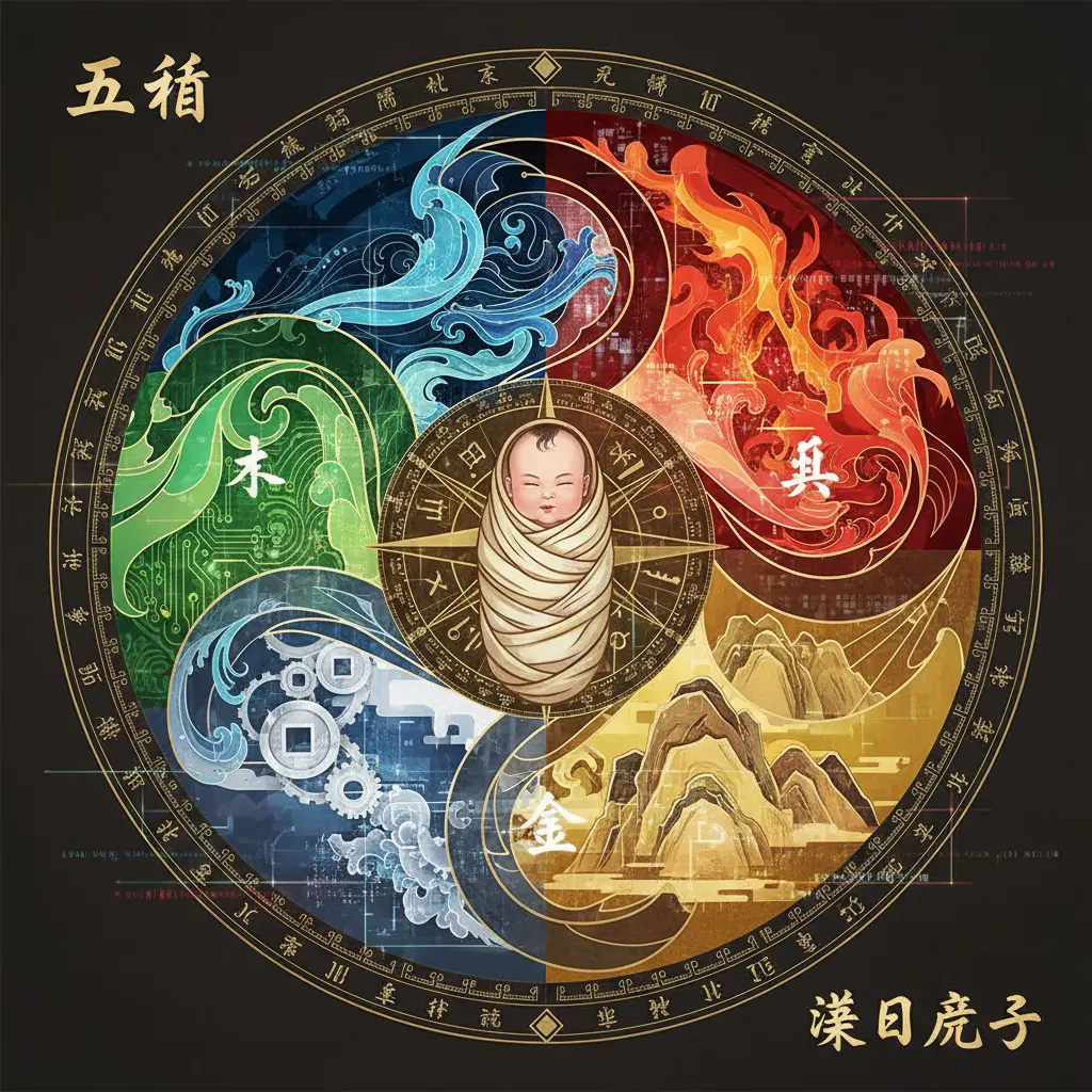 擇日產子 - 五行