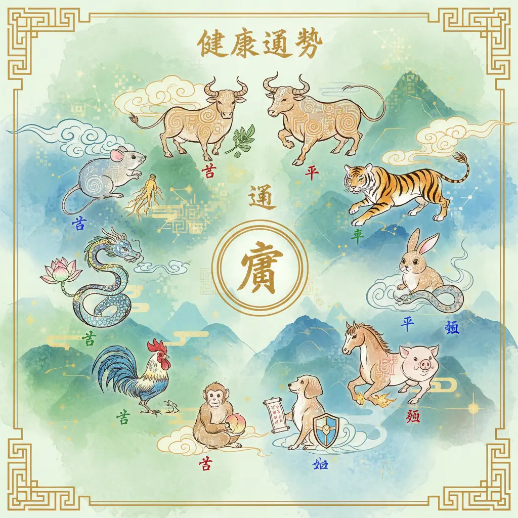 健康運勢 - 十二生肖