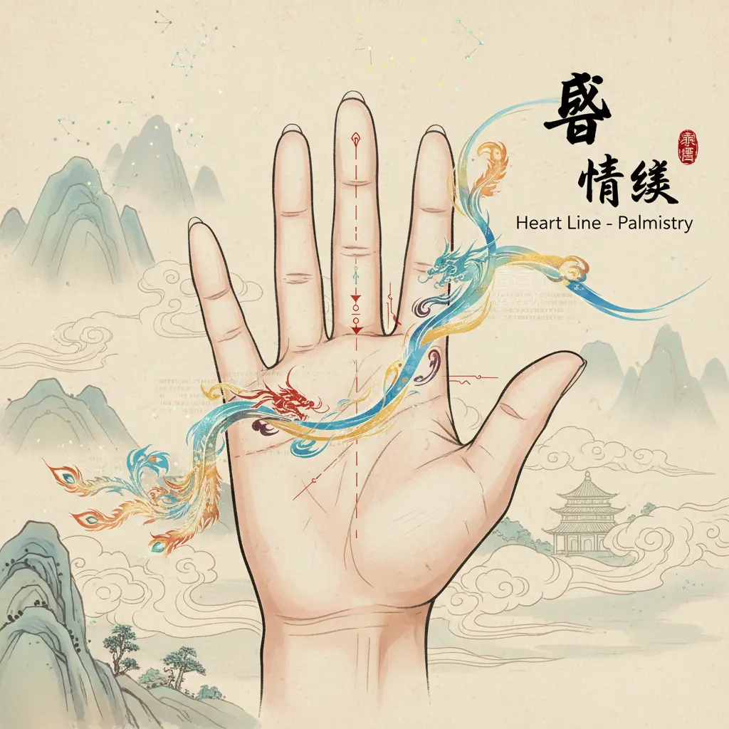 掌相 - 感情線