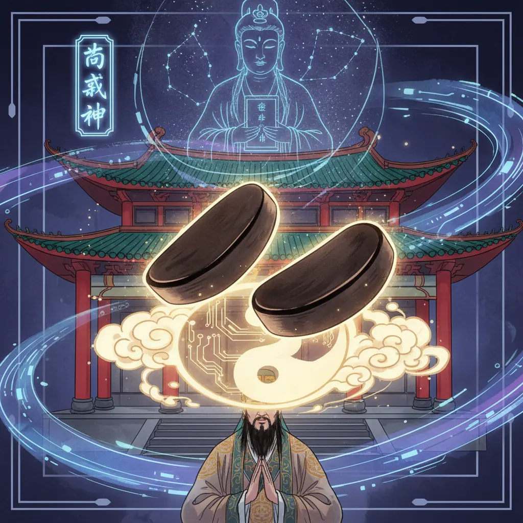 道教問神 - 筊杯