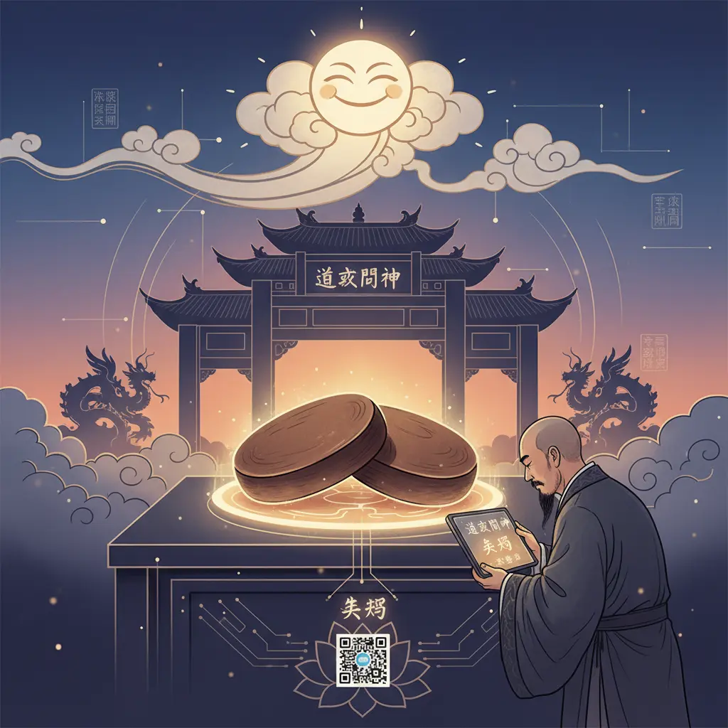 道教問神 - 笑筊