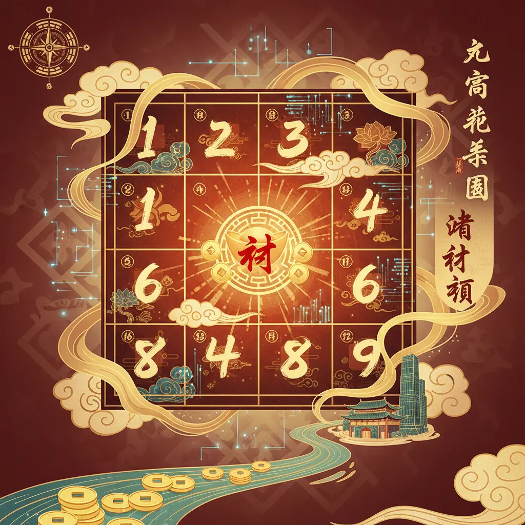 旺財運 - 九宮飛星圖