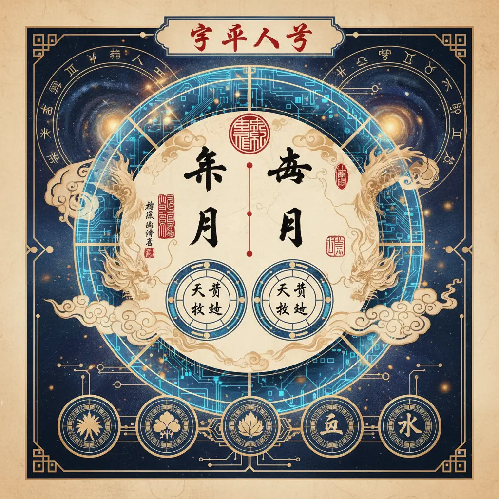 子平八字 - 八字命盤