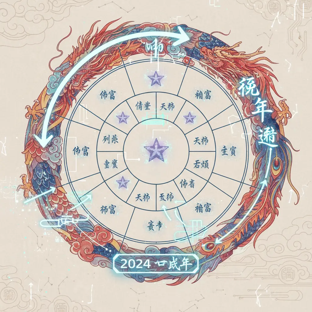 流年運勢 - 紫微鬥數命盤